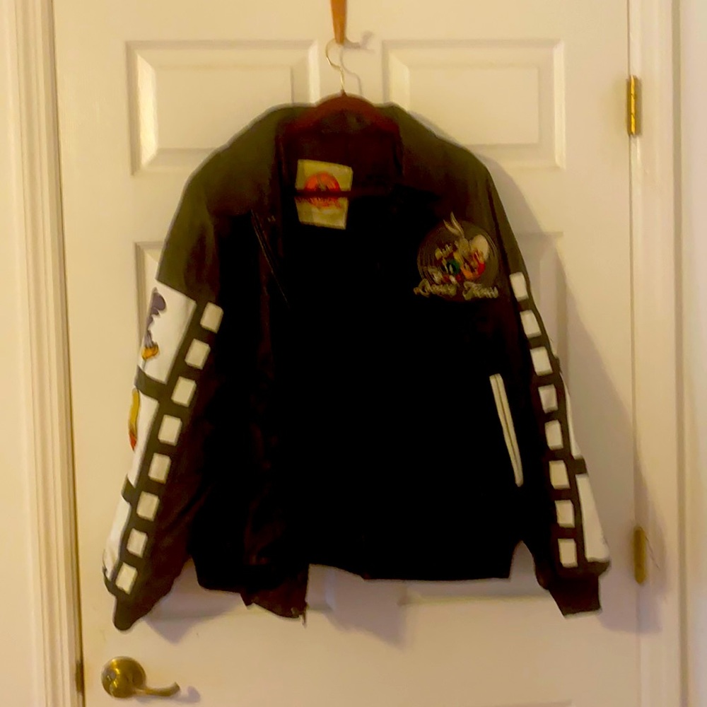 Vintage genuine leather Looney Tunes jacket